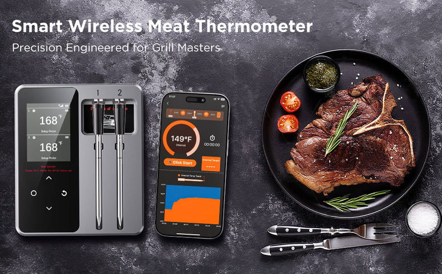 Wireless meat thermometer