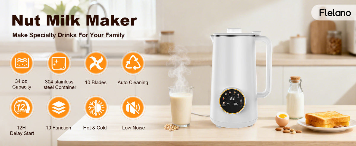 Automatic Nut Milk Maker: Fresh Plant-Based Milk Made Effortless