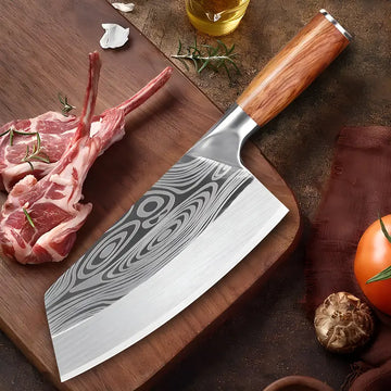 7-Inch Stainless Steel Vegetable & Meat Cleaver – Chef’s Kitchen Knife