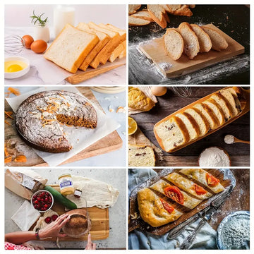 Stainless Steel Bread Knife & Cake Spatula Set – Serrated Slicing Knife, Butter Spatula, and Toast Cutter for Baking