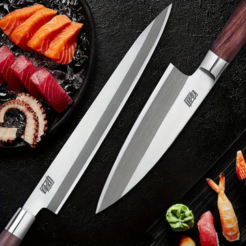 Professional Japanese Yanagiba & Deba Knife – Multi-Purpose Sushi, Sashimi & Fish Chef Knife
