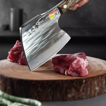 Handcrafted Meat & Vegetable Butcher Knife – Professional Kitchen & Outdoor Cutting Knife