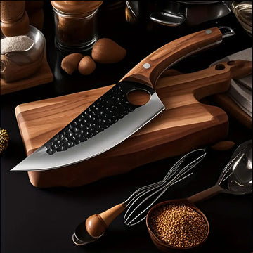 2-Piece Stainless Steel Boning & Meat Cleaver Knife Set – Kitchen Essentials