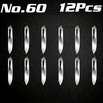 No. 60 Stainless Steel Utility Knife – Sharp Blade for Carving, Mobile Phone Repair, Film Application & Trimming with Non-Slip Grip