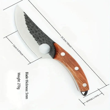 2-Piece Stainless Steel Boning & Meat Cleaver Knife Set – Professional Kitchen Tools