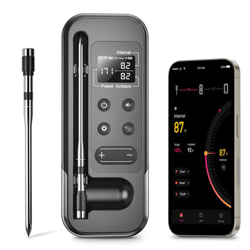 Wireless Bluetooth meat thermometer with dual probes