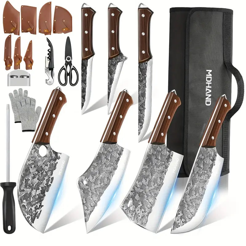14-in-1 Professional Chef and Butcher Knife Set