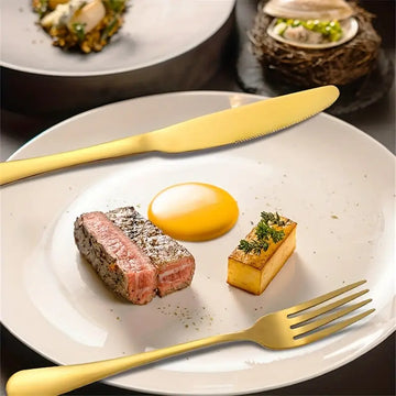 12pcs Stainless Steel Western Tableware Knife Set – 9