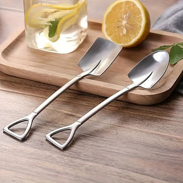 24pcs Dessert Mini Spatula and Fork Set - Stainless Steel - Ideal for Family Gatherings, Restaurants, and Cafes