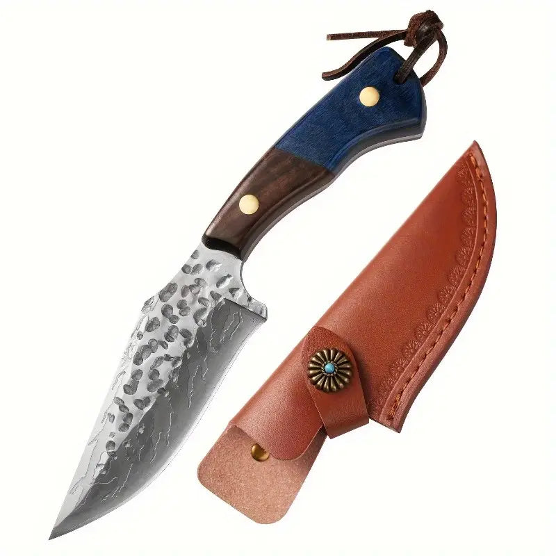 Stainless Steel Forged Pocket Knife – Ideal for Camping, BBQ, and Hunting