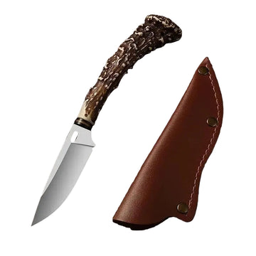 Outdoor Forged Stainless Steel Multi-Function Mini Carving Knife with Holstered Kitchen Tools