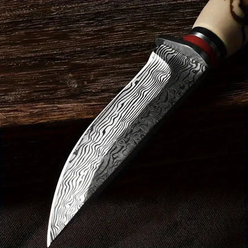 Outdoor Forged Stainless Steel Multi-Function Mini Carving Knife with Holstered Kitchen Tools