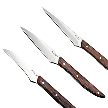 Professional 3-Piece Kitchen Food Carving Knife Set – Outdoor Camping & Barbecue Knives for Vegetables & Fruit