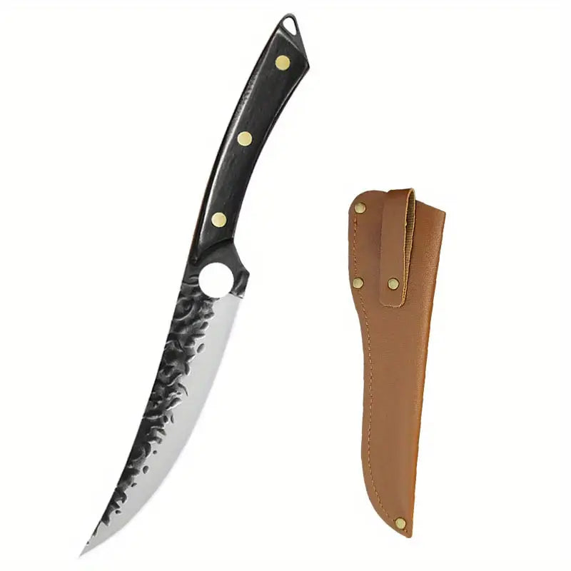 Professional 1PC Boning Knife with Sheath – Multipurpose Kitchen & BBQ Knife for Precision Cutting