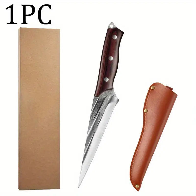 Professional Hand Forged Butcher & Boning Knife – Sharp Stainless Steel Carving Knife for Kitchen Convenience