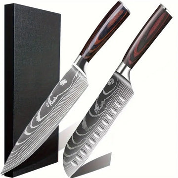 2pcs Japanese Kitchen Knife Set – 8