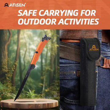 ATISEN Razor-Sharp Fillet Knife for Meat, Poultry, and Fish – Non-Slip Handle, Includes Sheath & Knife Sharpener