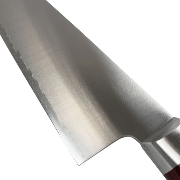 Side profile of 180mm Japanese Gyuto knife