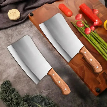 Durable Stainless Steel Bone Cutter Knife – Heavy Duty Meat Cutting Tool for Butcher & Commercial Kitchens