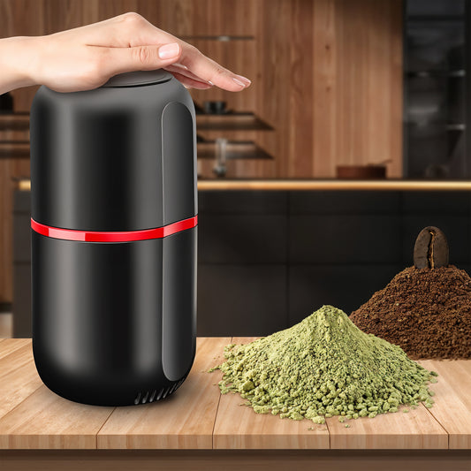 Electric Spice Grinder Stainless Steel, Powerful Coffee and Nut Grinder with Large Capacity, One-Button Operation, Fine to Coarse Grinding