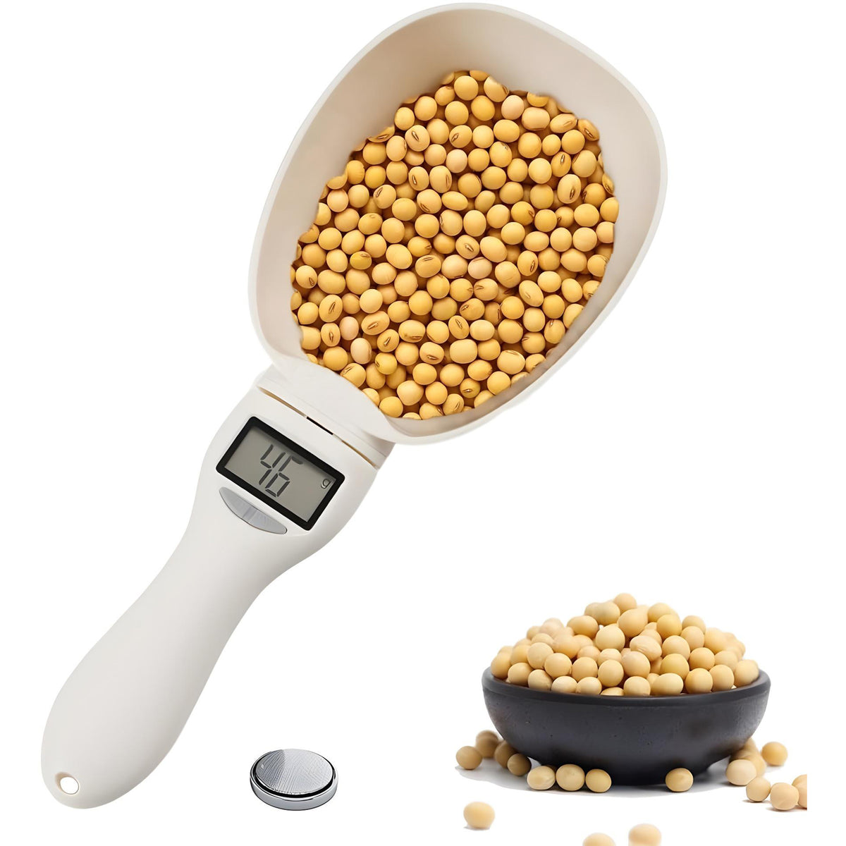 Digital Measuring Spoon Scale 800g / 0.1g Precision – Electronic Food Measuring Scoop with LCD Display