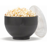 Microwave Silicone Popcorn Popper Maker – Collapsible BPA-Free Bowl with Built-In Measuring Lid, Eco-Friendly 9.3-Cup Capacity