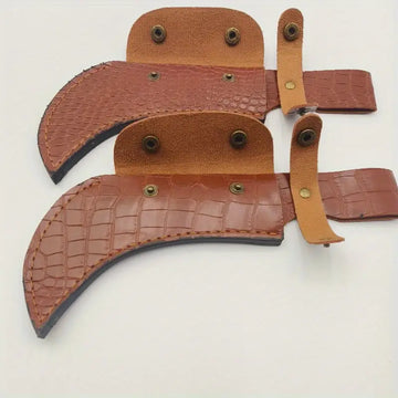 Outdoor Forging Sickle & Knife Set - Portable Hammer Sickle, Skinning Knife, Machete, and Camping Tools with Cover