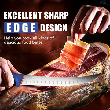 Premium Butcher Knife Set – Brisket Trimming with Boning, Skinning & Breaking Knives + Sharpening Steel