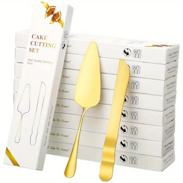 20-Piece Wedding Cake Cutting Set – Knife, Server & Pie Spatula for Cakes, Cheesecakes, and Pies