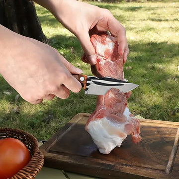 3-Piece Premium Multipurpose Knife Set – Ultra-Sharp Stainless Steel Fixed Blades for Camping, BBQ & Everyday Use