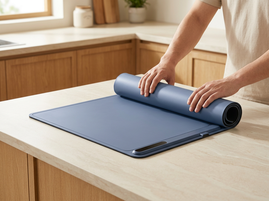 24 x 16 Inch Electric Food Warming Mat – 3-Level Temperature Control, Rollable Food Warmer for Kitchen & Dining