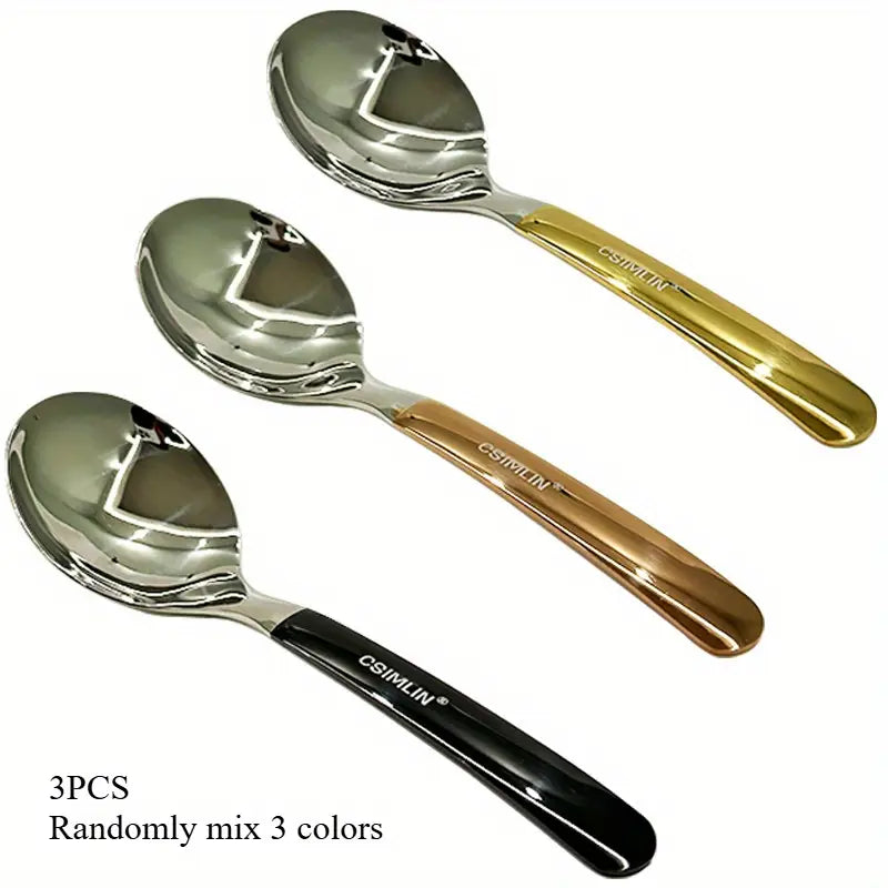 304 Stainless Steel Soup Spoon – Elegant, Deepened & Thickened Design for Soups, Stews & More – Perfect for Home Use
