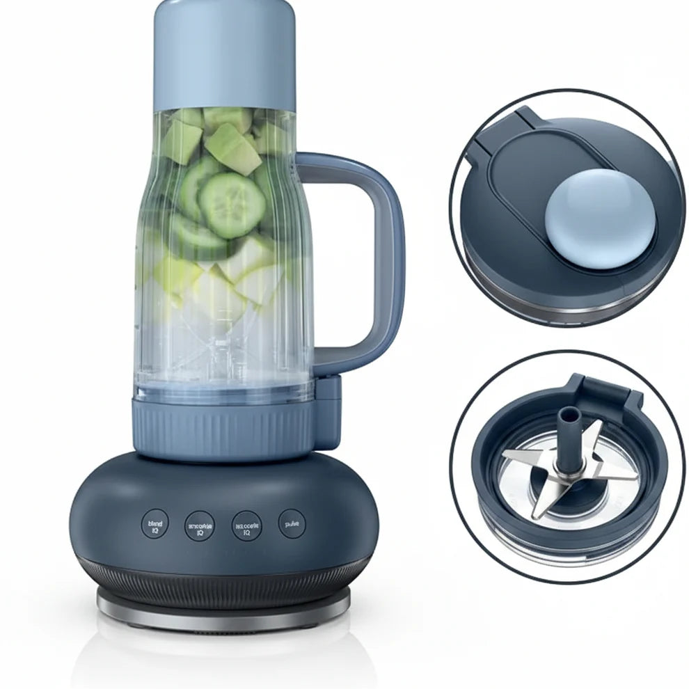 Personal smoothie blender with convenient 26oz tumbler for fresh homemade drinks