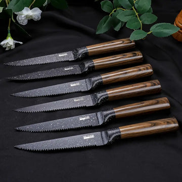 10/12/15-Piece Chef Knife Set with Wooden Block – High-Carbon Stainless Steel, Japanese-Style Kitchen Knives