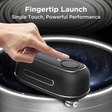 Rechargeable Electric Can Opener – Hands-Free Automatic Can Opener with USB-C Charging, Smooth Edge Safety Blade, Heavy-Duty Design for Large Cans & Soda Tops, Black