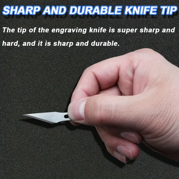 No.11 Stainless Steel Engraving Blade – Precision Pointed Utility Knife for Paper Cutting, Carving, Film Application & Daily DIY Use