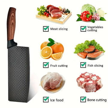 6pcs Professional Black Kitchen Knife Set – Stainless Steel Chef, Paring & Utility Knives with Super Sharp Anti-Rust Blades, Ergonomic Design & Elegant Gift Box