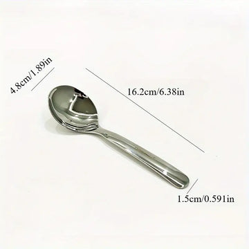 304 Stainless Steel Soup Spoon – Elegant, Deepened & Thickened Design for Soups, Stews & More – Perfect for Home Use
