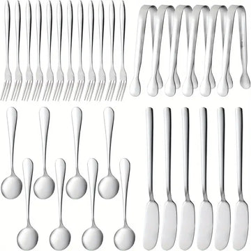 32-Piece Cheese & Butter Spreaders Set with Mini Serving Tools