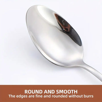 20/24pcs Silver Stainless Steel Tableware Set – Fork, Knife & Spoon Set for 5-6 People, Perfect for Weddings, Parties, Home, Hotel & Restaurant Use