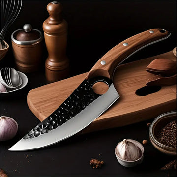Premium 2-Piece Stainless Steel Boning & Cleaver Knife Set – Kitchen Essentials for Meat Preparation