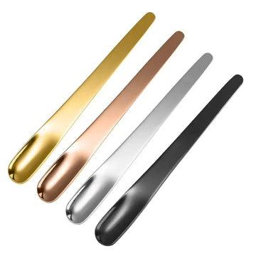 6pcs Stainless Steel Mini Spoons – Yogurt, Coffee, Dessert & Ice Cream Stirring Set (Silver/Gold/Rose Gold/Black)