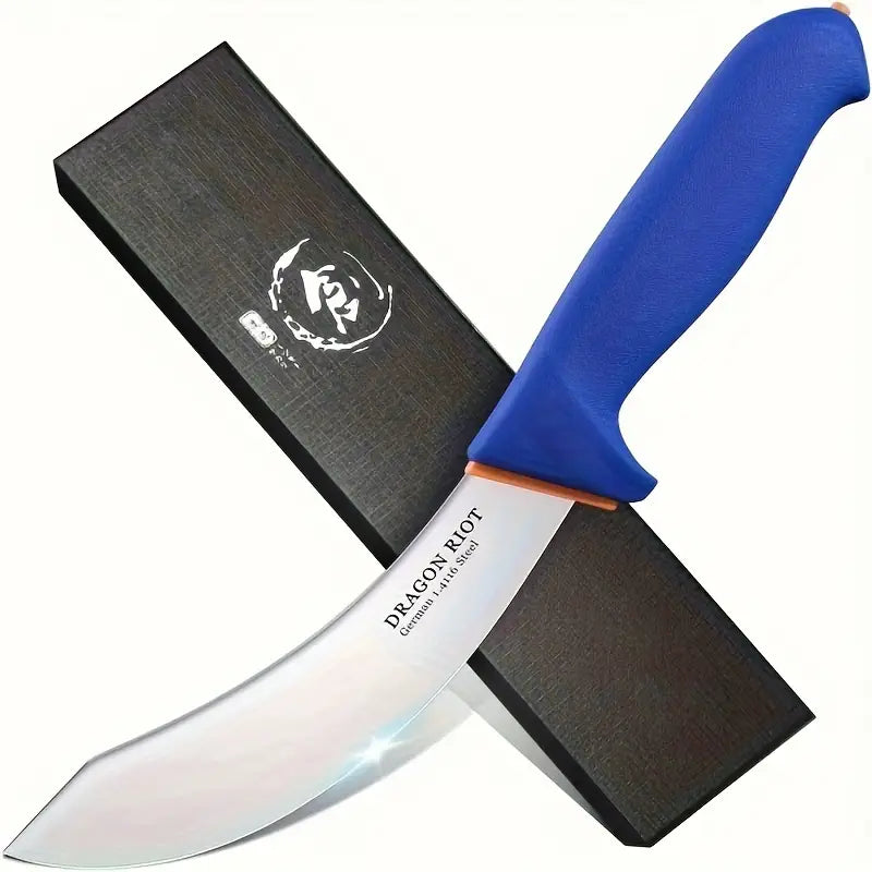 6-Inch Stainless Steel Beef Skinning Knife for Meat Trimming & Butcher Processing