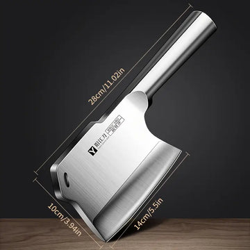 Premium Stainless Steel Butcher & Chef Knife – Heavy-Duty Bone Cutter
