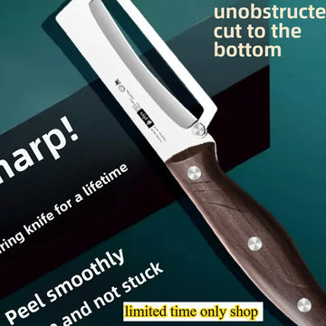 Stainless Steel Kitchen Knife Set – Commercial Sugarcane Peeler, Pineapple Cutter & Watermelon Spatula