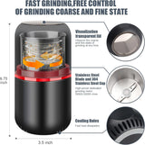 Electric Spice Grinder Stainless Steel, Powerful Coffee and Nut Grinder with Large Capacity, One-Button Operation, Fine to Coarse Grinding