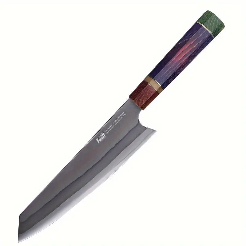 8 Inch Chef's Knife – 440C Steel Blade with Stable Wood Handle, Professional Kiritsuke, Sashimi & Sushi Knife