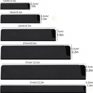 2pcs Universal Blade Protector – Waterproof, Wear-Resistant Felt-Lined Knife Sheath for Kitchen, Restaurant, and Outdoor Use