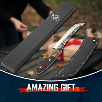 8.86-Inch Brisket Carving Knife – Razor Sharp Full Tang with Sheath, Ergonomic Handle, Perfect Gift for Meat Lovers & Grilling Enthusiasts