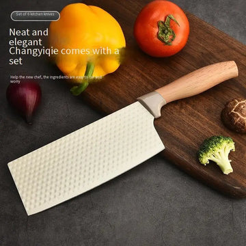 6pcs Professional Black Kitchen Knife Set – Stainless Steel Chef, Paring & Utility Knives with Super Sharp Anti-Rust Blades, Ergonomic Design & Elegant Gift Box